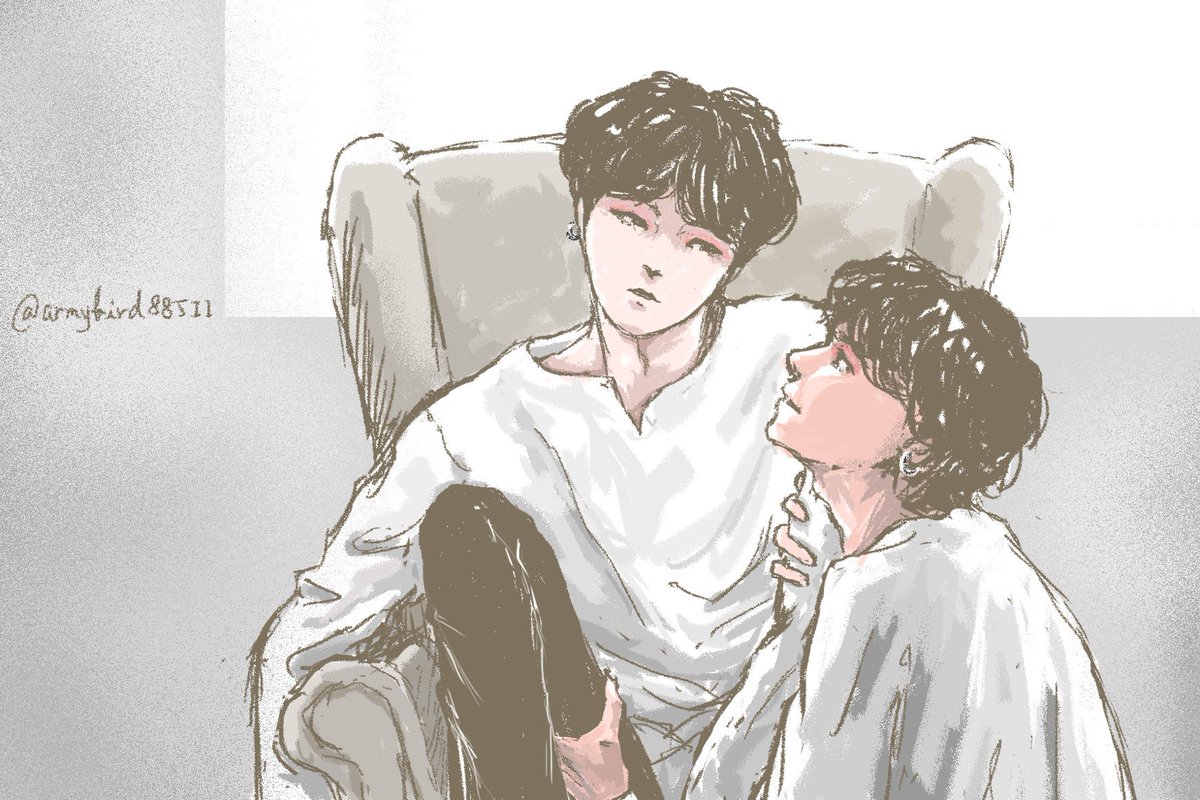 armybird88511's tweet photo. Not now...😾

#taegi #btsfanart https://t.co/aCDY58sQDW