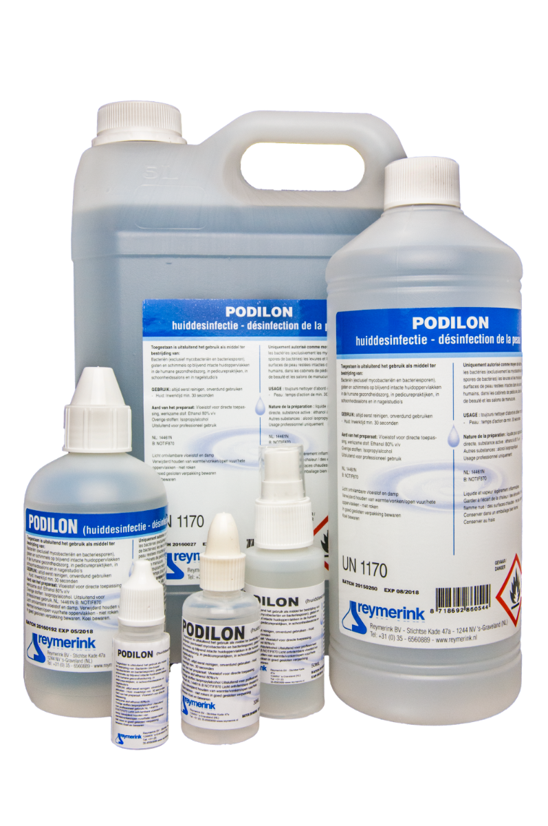 Reymerink_bv's tweet photo. Voor het #desinfecteren van de intacte #huid is #Podilon een ideaal product. Het is een gebruiksklare vloeistof op basis van ethanol, en verkrijgbaar in verschillende verpakkingen, variërend van 10ml, 30ml, 50ml, 250ml, 1000ml en 5000ml. https://t.co/RoKO7GHop0