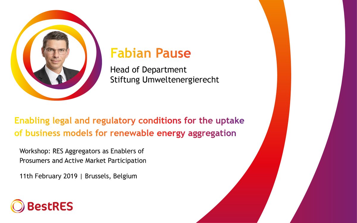 AleBrb1's tweet photo. The #BestRESeu project is coming to an end. On Monday Fabian Pause @Stiftung_UER will present one of the most valuable results: the legal and regulatory conditions to enable the uptake of #BusinessModels for #RenewableEnergy aggregation. Join Us! https://t.co/pSvY2Bw9L6 https://t.co/GElbc84hBw