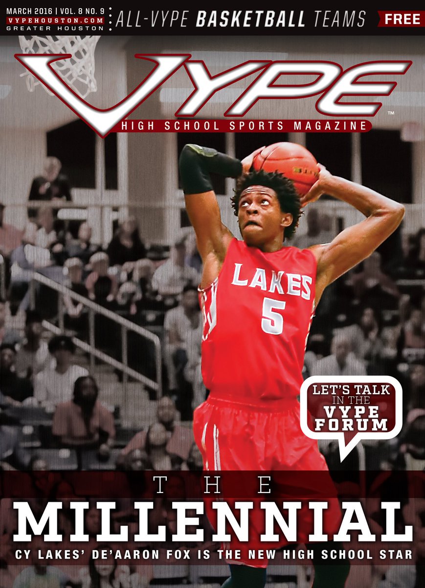 Time for #TBT! The high flying <a href="/swipathefox/">De'Aaron Fox</a> was on our cover in 2016! Now a star for the <a href="/SacramentoKings/">Sacramento Kings</a> Fox got his start in #HTown <a href="/CFISDCyLakes/">Cy Lakes HS</a> <a href="/CyLakeshoops/">CyLakesBasketball</a> #hstxbball
