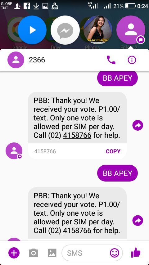 reyap127's tweet photo. Done Voting For Apey 
Good Morning guys

BB APEY SEND 2366

#PBBGripoPun8shment https://t.co/Rocj0okSXh