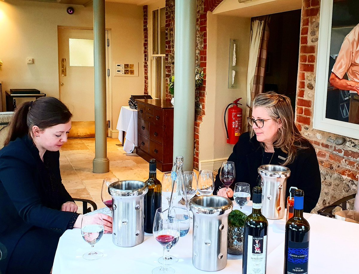 Great time with Rebecca <a href="/MorstonHall/">Morston Hall</a> going through the range of Il Palazzone wines with Laura from <a href="/ilpalazzone/">Il Palazzone</a> .
-
<a href="/ChefGalton/">Galton Blackiston</a> #brunellodimontalcino #ilpalazzoneontour