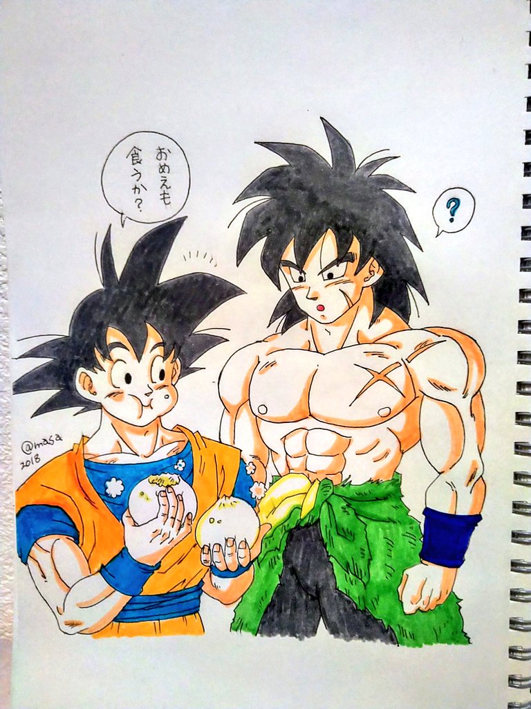 #過去絵と現在絵を比較してみようキャンペーン
下級戦士と王子様とブロリー。最近の絵がなかった( ˊᵕˋ ;)あまり変わってない件