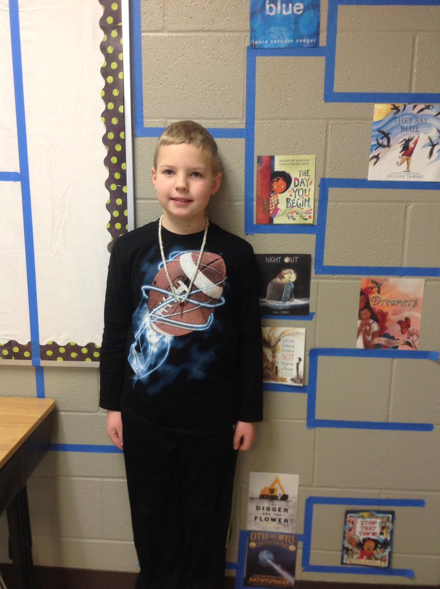 MissBurchill3rd's tweet photo. Hi! I'm Ben. I am tweeter of the day! My favorite sports are hockey and baseball, and my favorite college is #NDSU. #PRASlearns https://t.co/khmrTLELC0