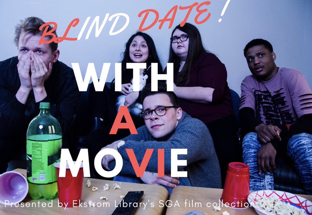 EkstromLibrary's tweet photo. Join us next week for our annual event ‘Blind Date with a Movie’. We pick the movie &amp; you enjoy the surprise; a perfect treat to celebrate next week with a wild card film. 
Ekstrom Library, west side, 2/12 11am-2pm | 2/13 10am-1pm | 2/14 10am-12pm 🎞❤️ #ekstromlibrary @UofLSGA https://t.co/1OL3EGhMIH