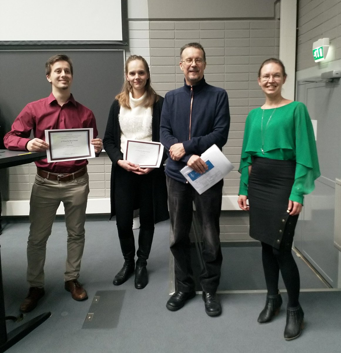 ...and the winners of the 2018 with the Chair of lfty.fi and the winner of the first competition 2001 <a href="/nymarklab/">nymarklab</a>! An example that it sure pays to win this poster prize;)