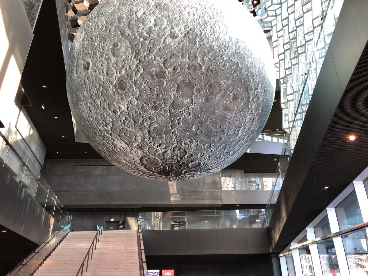CoinAurora's tweet photo. Join us at our booth over the weekend for #UTmessan, the largest #tech event in Iceland 🇮🇸 The moon has been brought into Harpa, and we will try not to cast too much shadow on it 🌔 https://t.co/SFNPYvTLMI