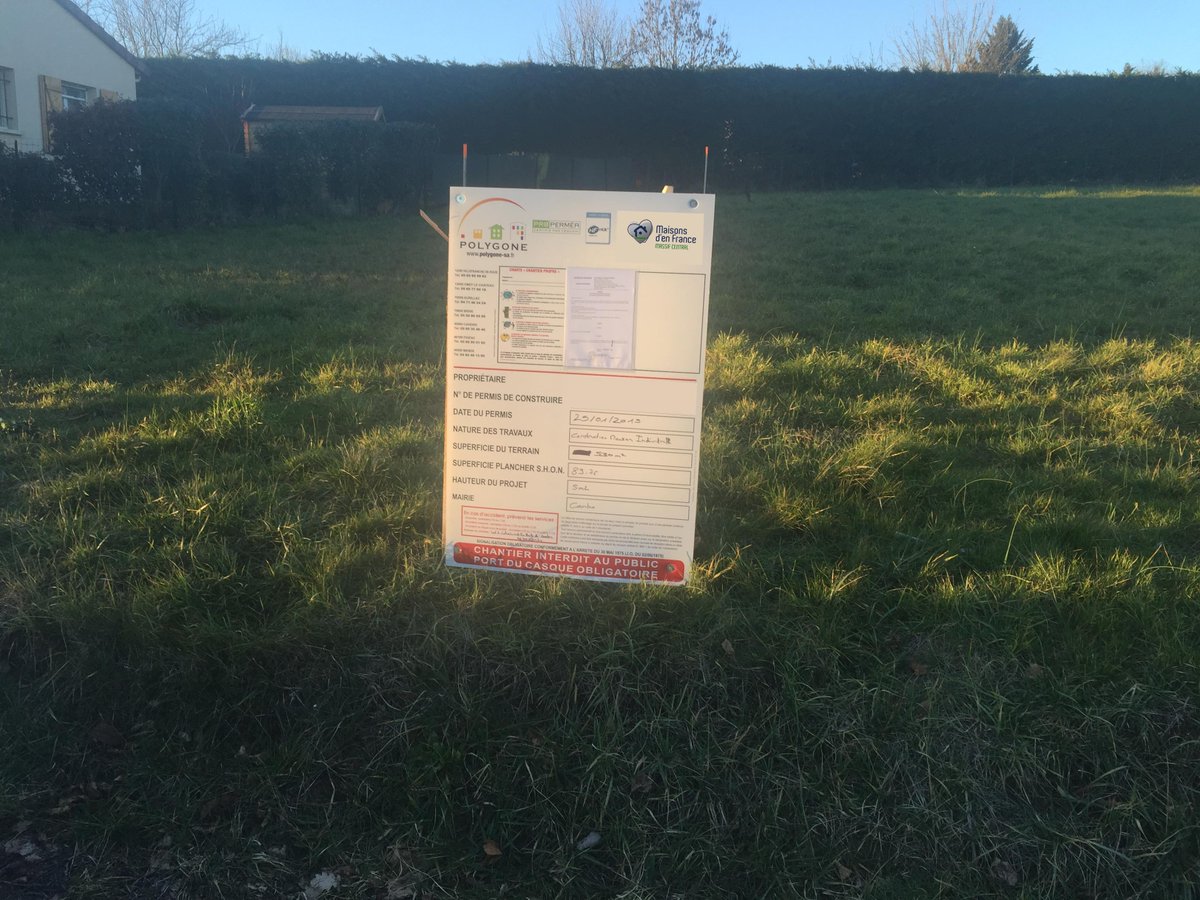 MDF_MCentral's tweet photo. 📍 #Cambes (46) : permis affiché au Lotissement Les « Hauts de Cambes »
🏠 Charmante #maison de 87m² avec une pièce de vie de 33m², une cuisine fermée, 3 chambres, une salle de bains avec WC séparé et un cellier.
👍 #Merci à nos clients 😀 ! https://t.co/2Cre43jKMC