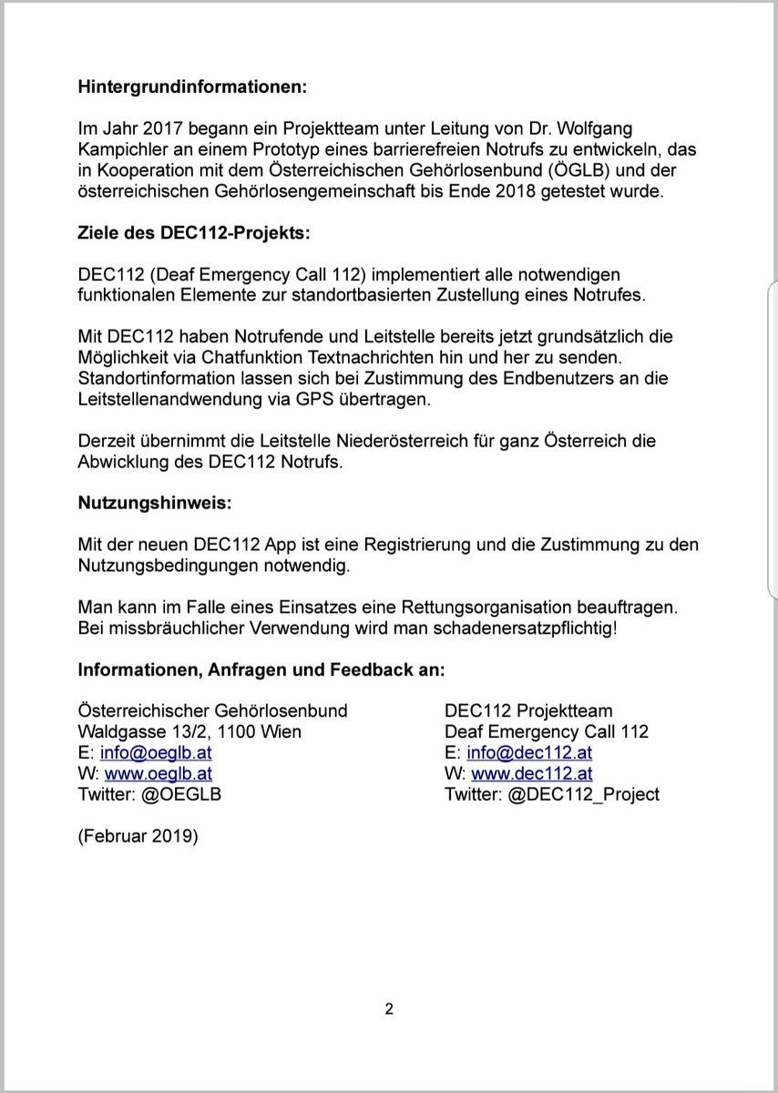 DEC112 - Digital Emergency Communication tweet media