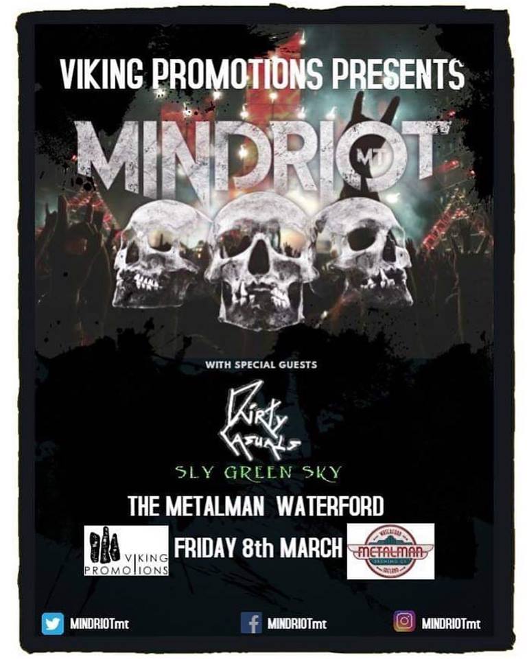 This time next month we  will be kicking off the 2019 <a href="/vikingpromoire/">Viking Promotions, IRE</a> gigs with <a href="/MINDRIOTmt/">MINDRIOTmt</a>, Dirty Casuals and <a href="/SlyGreenSky/">Sly Green Sky</a>. For more info, check out the facebook event facebook.com/events/2788958…