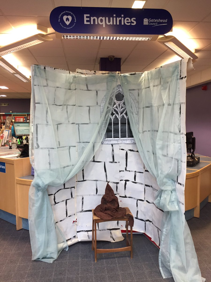 Scoobyx3's tweet image. All ready for #HarryPotterBookNight2019 @GatesheadLibs #BlaydonLibrary