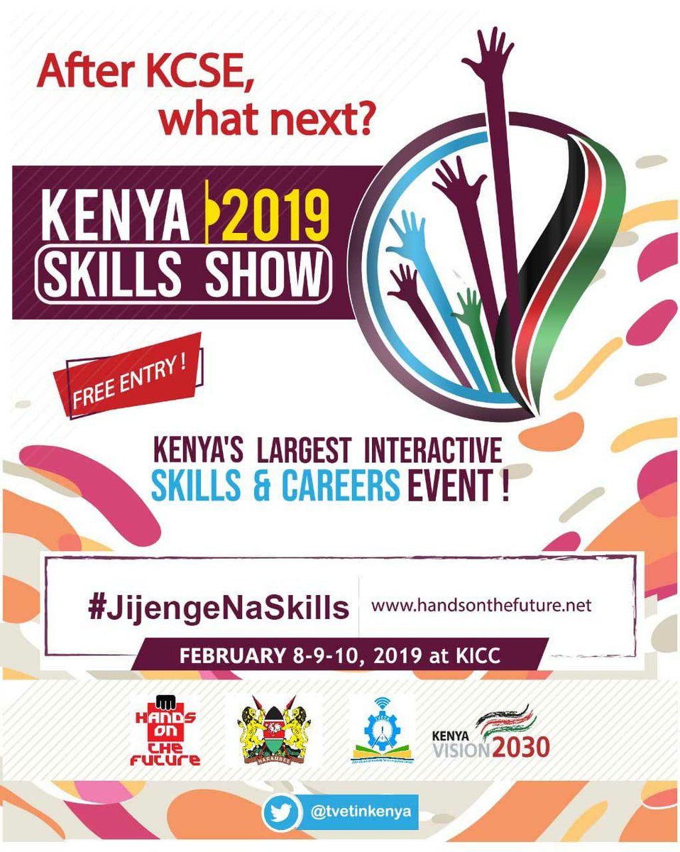 Muchkaa_'s tweet photo. Join us from tommorow until Sunday for a career guidance @KICC_kenya courtesy of #JijengenaSkills #googledigitalskills and #CentumLearning.
You shouldn't miss this!!! https://t.co/USLvzjqgyy