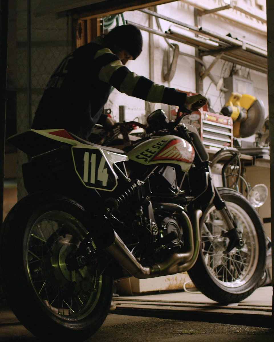 The @seeseecoffee custom #SuperHooligan ready #FTR1200.

Come hang with #indianmotorcycle and Thor Drake at <a href="/The1Moto/">The 1 Moto Show</a> show in Portland, Oregon this weekend.

Learn more at the1moto.com