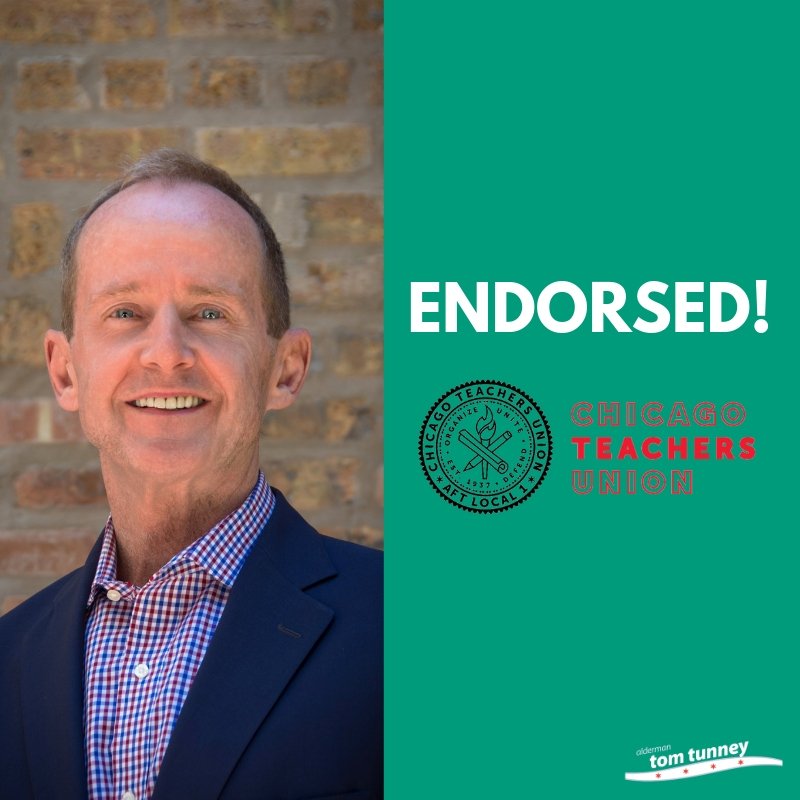 I'm proud to be endorsed by <a href="/CTULocal1/">Chicago Teachers Union</a> and to work with them in providing the schools Chicago’s students deserve.