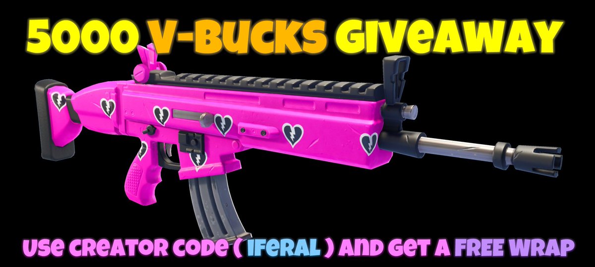 https gleam io ryufq 5000 vbucks giveaway by free the vbucks use creator code iferal to get the free cuddle team wrap and to support us - free the v bucks