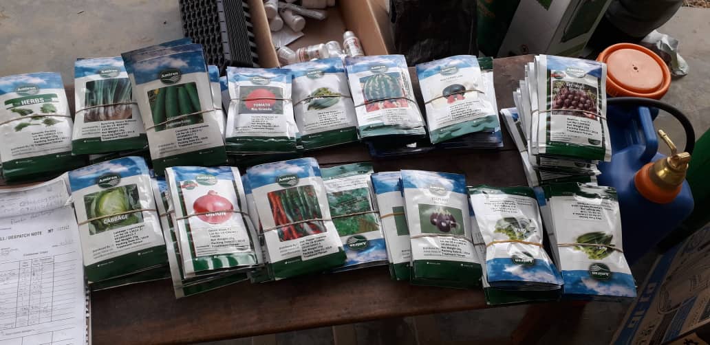 Our first workshop on vegetables farming at Ijio town Oyo State supported by Dizengoff Nigeria.