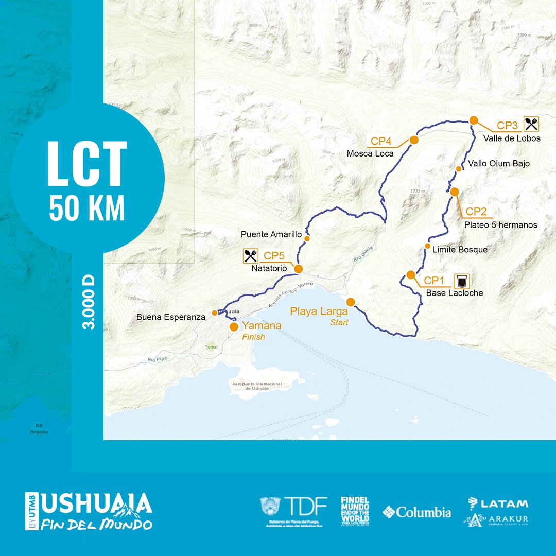UTMBUshuaia's tweet photo. ¿Preparándose para Abril? 
Te mostramos toda la información técnica del #circuito #LCT 50KM ⛰🏃💪 Check out all the technical data about LCT 50KM #course.

+Info 👇🏻
https://t.co/8jZYw8rWUn

#UshuaiabyUTMB 🇦🇷 #TimeToTrail https://t.co/JSyIRHAuNz