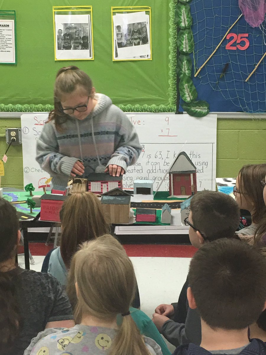 All_in_LC's tweet photo. Mr. Spears’ students gave presentations about their communities today.  I learned a lot about Webbville, Martha, and Blaine.  Excellent work! #ItsABlaineThing #AllinLC https://t.co/o4yUsKVhjK