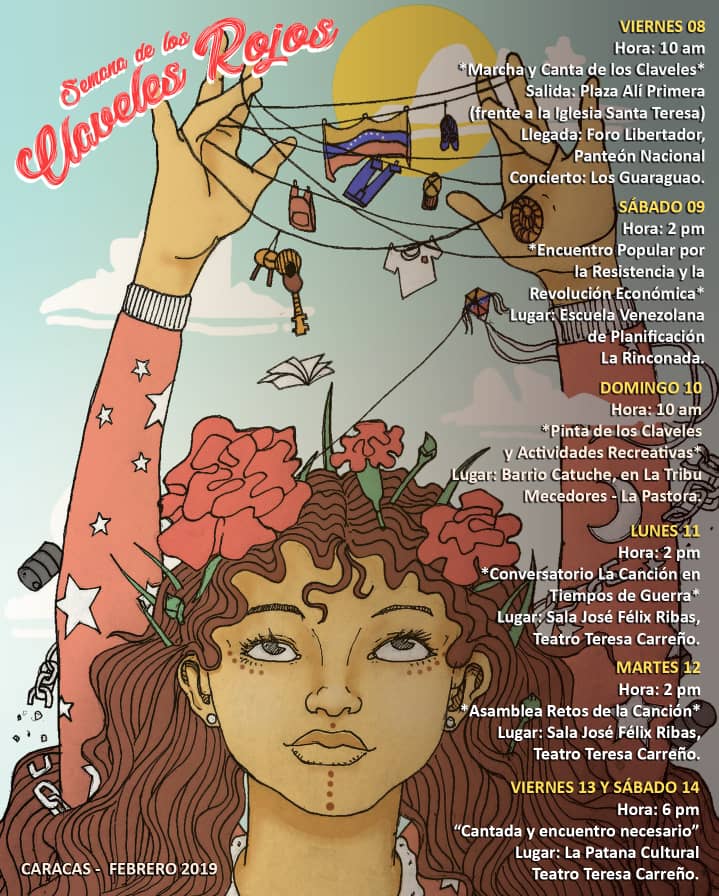 ccsinsurgente's tweet image. La música y el espíritu de lucha siempre nos reencuentra, nos une en un solo espacio de energía infinita. Mañana inicia la semana de los #ClavelesRojos en honor a nuestro #AliPrimera. #CaracasInsurgente #FebreroRebelde