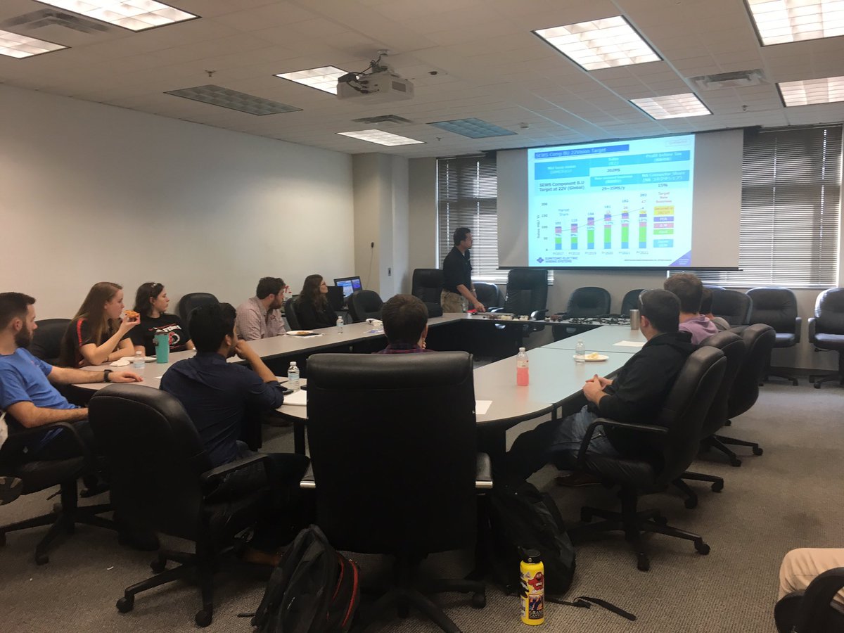 WKUSEAS's tweet photo. Thanks to John Saylors and Megan Marsh from Sumitomo Electric Wiring Systems for presenting to our students today. #wkuengineering https://t.co/MwIVdw3PFP