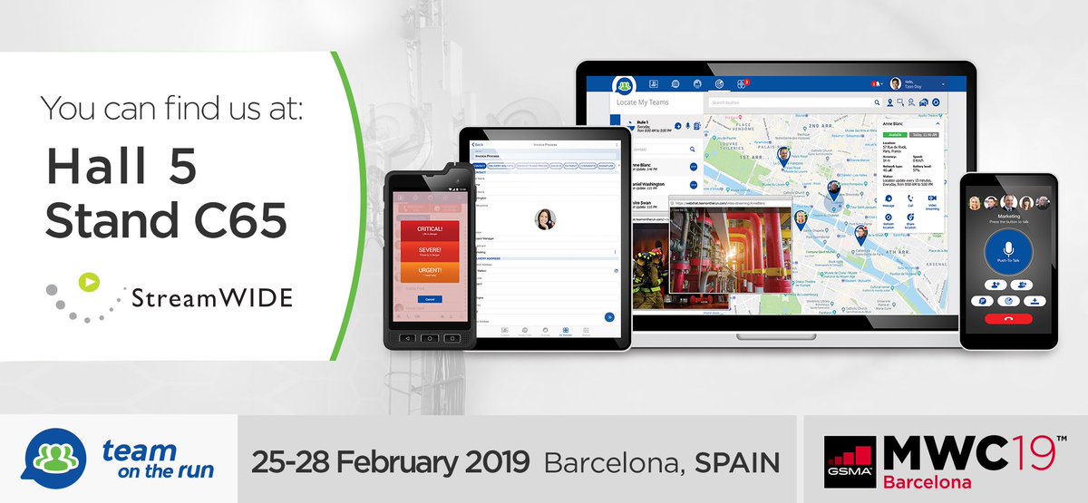 teamontherun's tweet photo. Save the date for the #MWC2019 trade show and join us to discover our latest news. We are very excited to meet you there !   #Digital #Digitaltransformation #Mobile #Technology #Innovation #Iot #MWC19 #Barcelona https://t.co/o24csVaLim