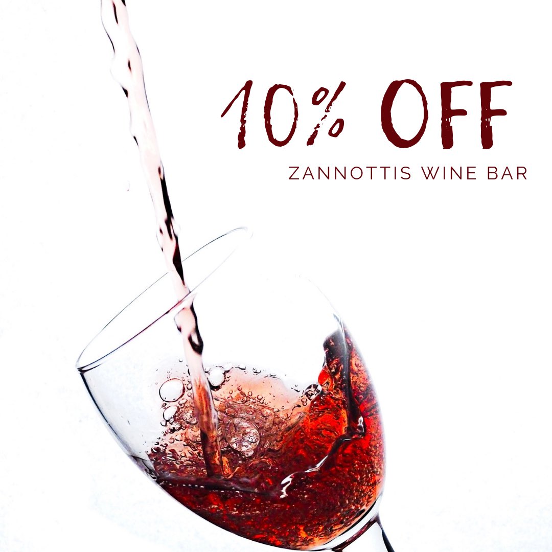 Zannottis's tweet photo. Bring in your OSU student ID and get 10% off because day drinking is the best way to spend a snow day 🍷 https://t.co/AmeR6LikVY