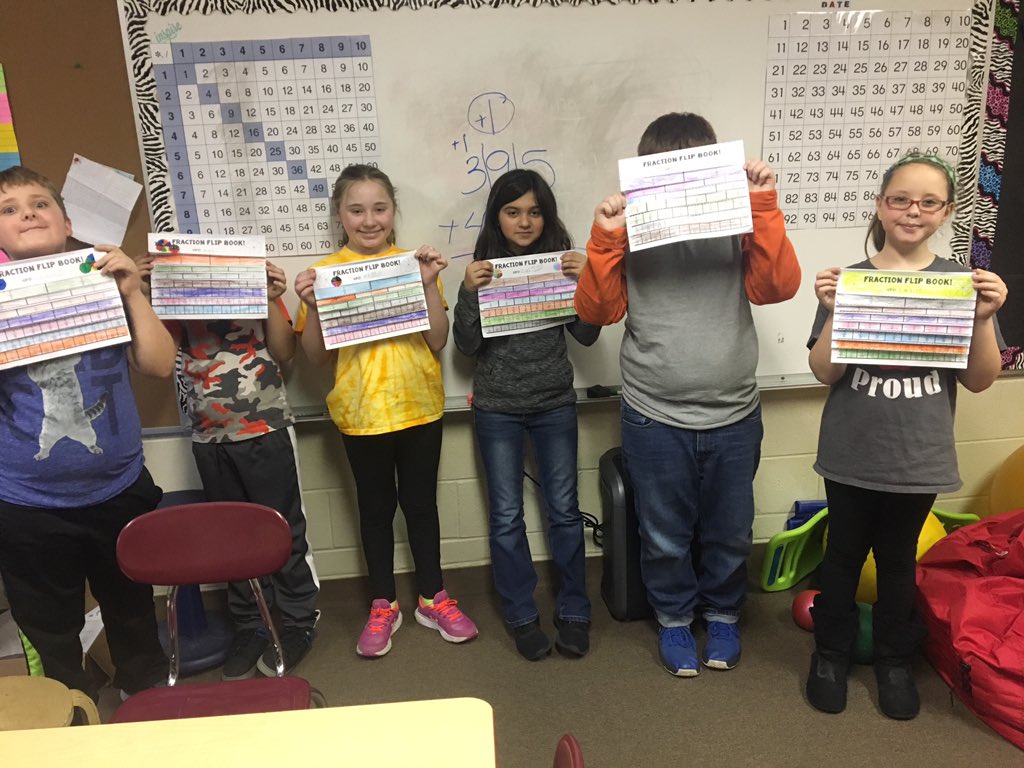 We are a bit shy .. but we made equivalent fractions flip books in I.E. today!!!