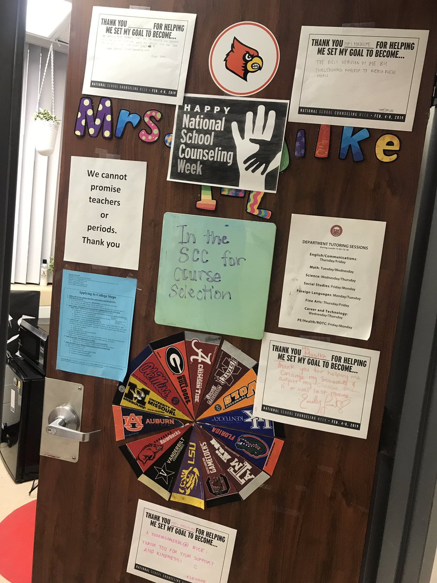 B_HS_Counseling's tweet photo. Our doors were covered in messages from our students and our hearts are bursting! ♥️ Thank you for making this week special! @ASCAtweets @BellaireHigh #NationalSchoolCounselingWeek https://t.co/bKfvJDIzni