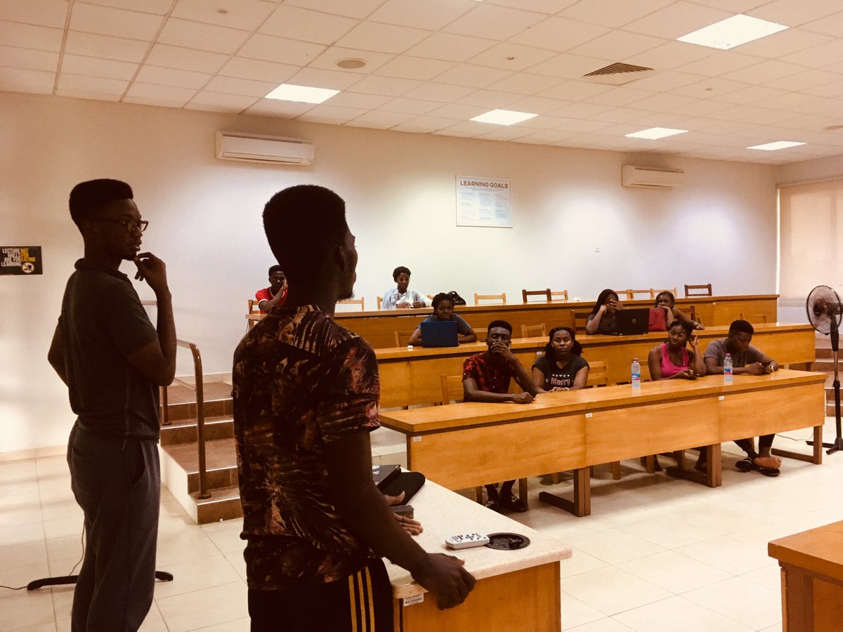 aucrealestate's tweet photo. Today we held the first Real Estate Club meeting of the semester. 🙂⚡️💥. Thanks for passing through Guys!🤟 https://t.co/OycdaYmqzf