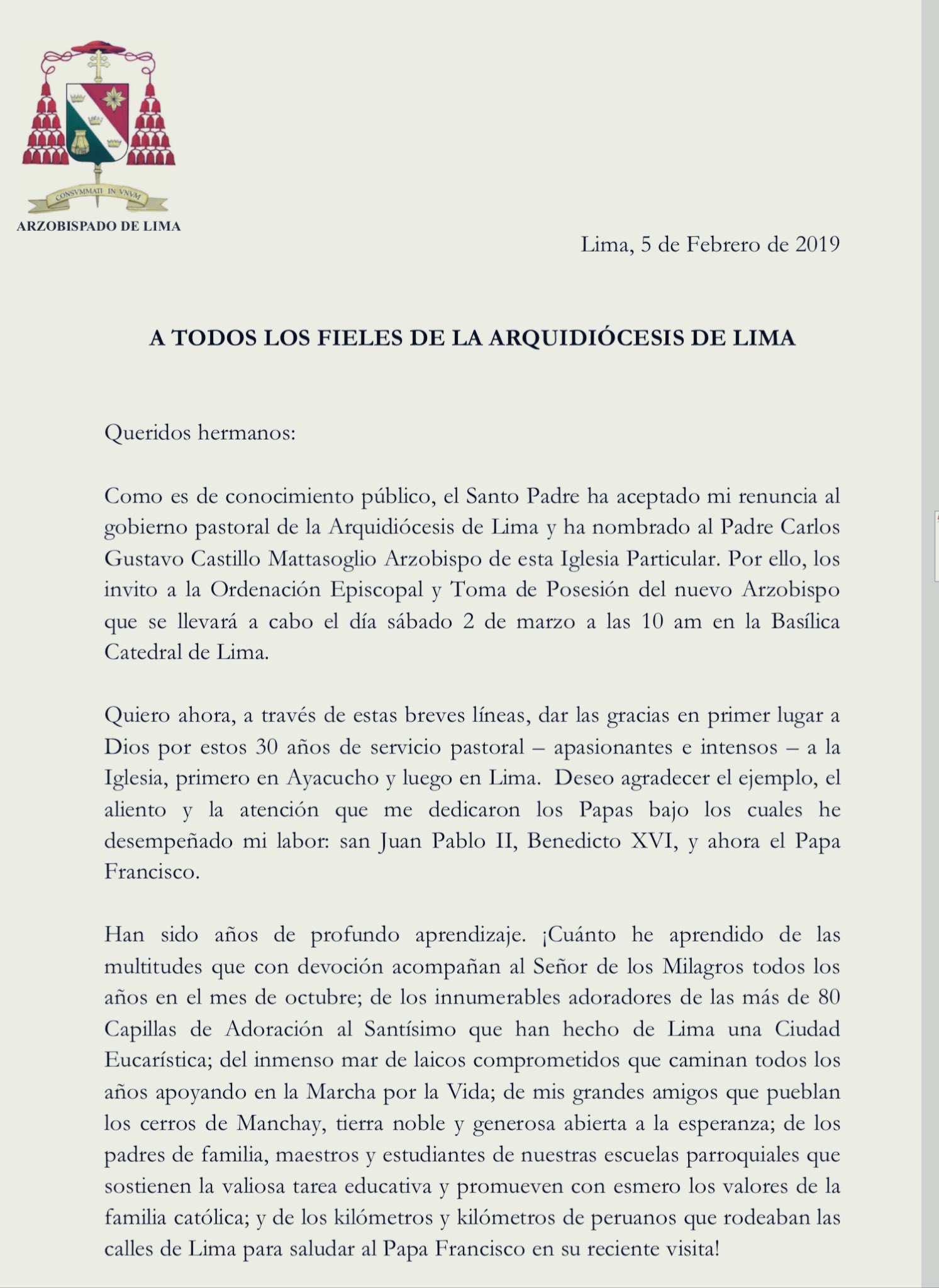 Introducir 43+ imagen modelo de carta a un obispo Abzlocal.mx