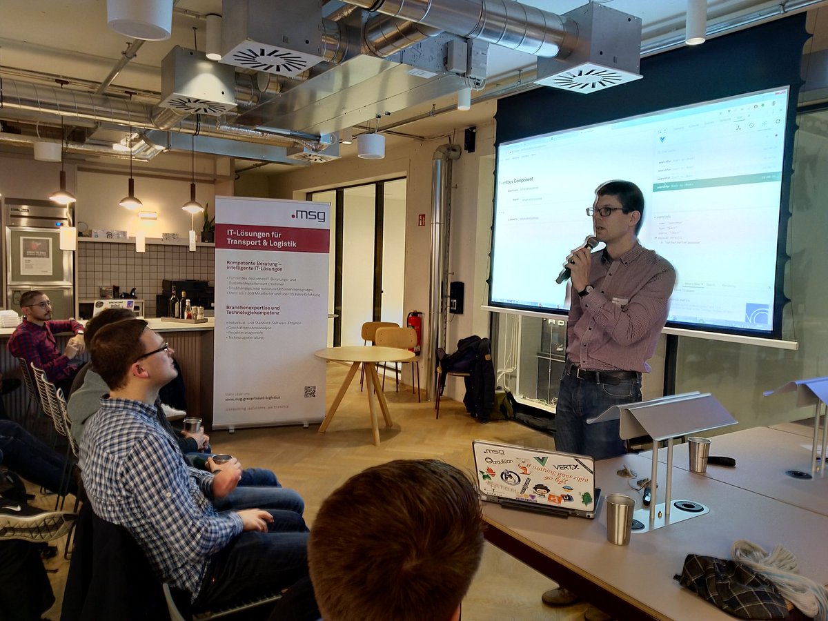 Niklas_L's tweet image. All the ways to handle state in your #VueJS application presented by @ahus1de at #VueJSFrankfurt. Thanks for the sponsoring @WeWorkGermany @msg_group @melsicon