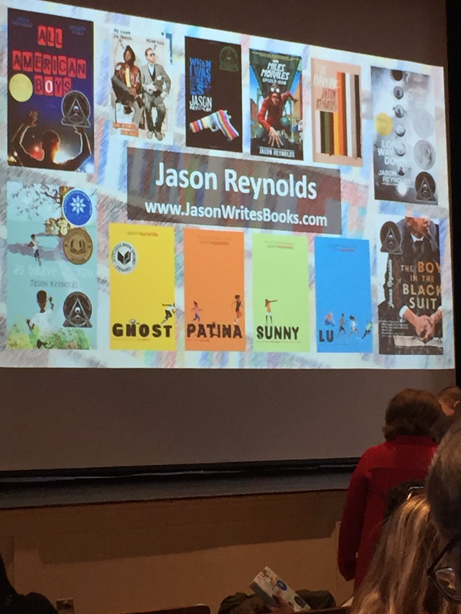 MrsPodber's tweet image. Excited to hear Jason Reynolds speak today at NYCDOE professional development! @JasonReynolds83