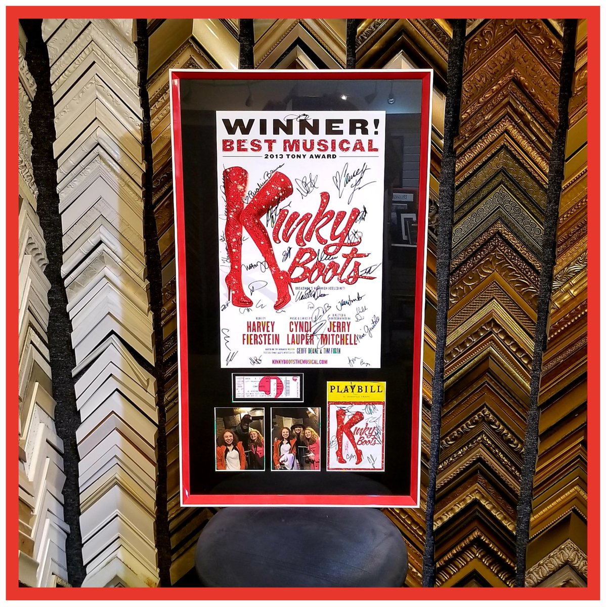 Frame de Art (@framedeart) on Twitter photo Kinky Boots Collage! Cool frame from Omega and UV Glass from Tru Vue!
#KinkyBoots #Broadway #Play #Denver #Colorado #framing #customframing #pictureframing #art #decor #walldecor #milehighcity #cityofdenver #cityofEnglewood
<a href="/TruVueGlazing/">Tru Vue®</a>
<a href="/OmegaMoulding/">Omega Moulding</a>
<a href="/KinkyBootsBway/">Kinky Boots the Musical</a> Kinky Boots Collage! Cool frame from Omega and UV Glass from Tru Vue!
#KinkyBoots #Broadway #Play #Denver #Colorado #framing #customframing #pictureframing #art #decor #walldecor #milehighcity #cityofdenver #cityofEnglewood
<a href="/TruVueGlazing/">Tru Vue®</a>
<a href="/OmegaMoulding/">Omega Moulding</a>
<a href="/KinkyBootsBway/">Kinky Boots the Musical</a>
