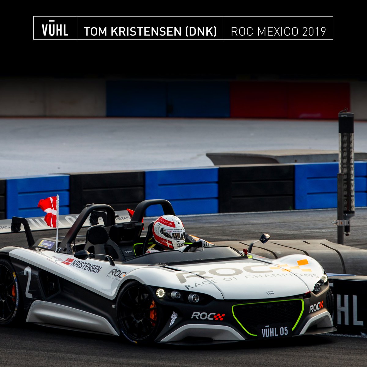 VUHLAutomotive's tweet photo. Nine-times @24heuresdumans winner @tomkristensen goes fast around the #ROCMexico circuit! 

@RaceOfChampions #ROCMexicoRecap #Mexico #TomKristensen #Cms @Siemens_Mexico @SiemensPLM_MX @AlconBrakes @Mountune @obpMSport @bilstein_de https://t.co/JDuMETEdRn