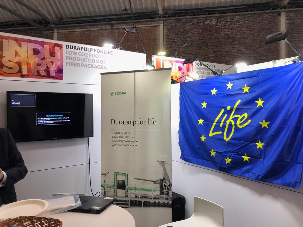 @LIFEprogramme and it’s #LIFElogo at #EUIndustryDays 3