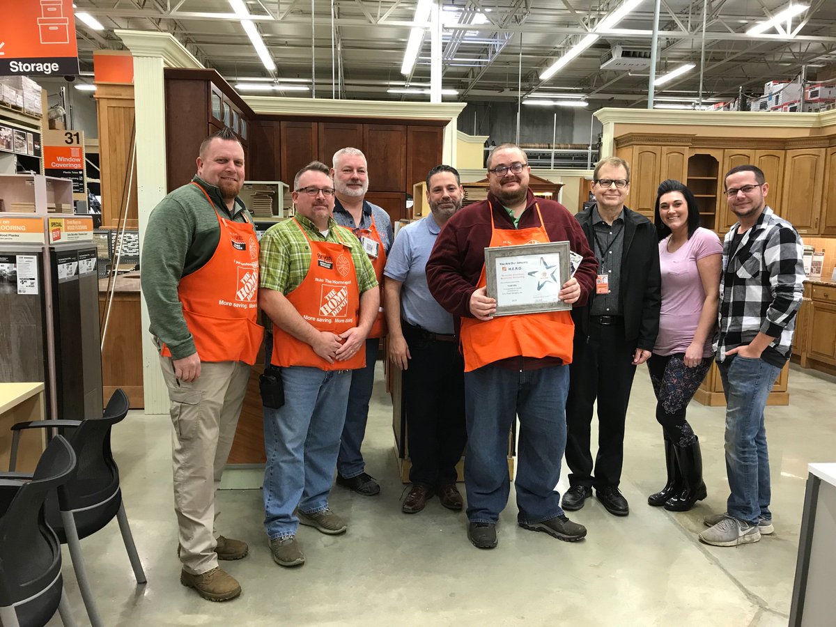 Todd being recognized by GS floors for outstanding partnership. He’s our HERO too! Thanks GS!