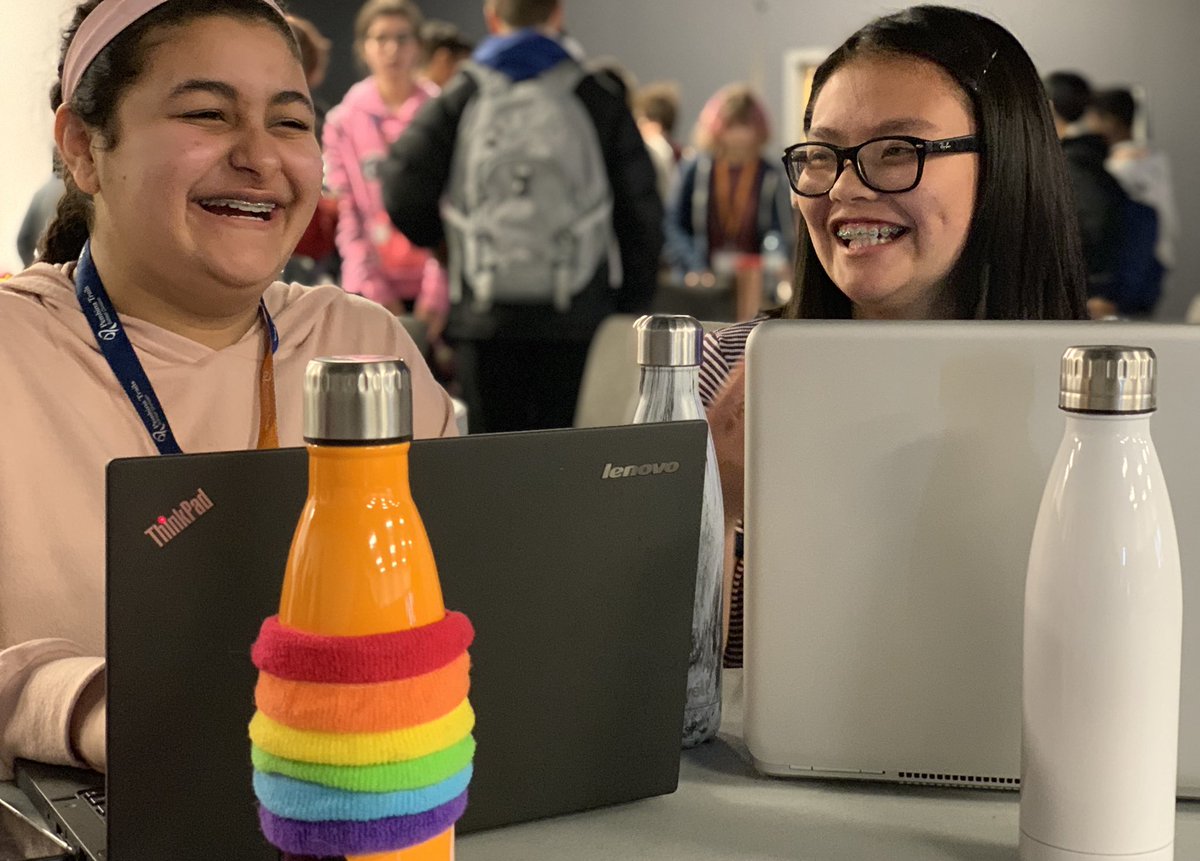 PembinaTrails's tweet photo. A morning filled with possibilities! This is what day 1️⃣@PTECwinnipeg Technovation Camp looks like 📱💡💻 #AccomplishAnything #techno #code #thinkingoutsidethe📦 https://t.co/ddugHoeWd0