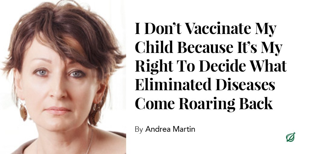 TheOnion's tweet photo. "The decision to cause a full-blown, multi-state pandemic of a virus that was effectively eliminated from the national population generations ago is my choice alone." https://t.co/QUA4oRsYjW https://t.co/hEbqNhmB5C