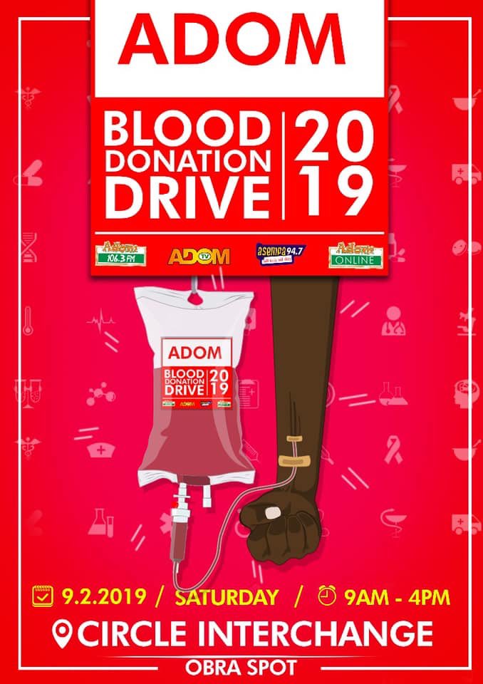 4
Saturday 09/02
8AM-10AM 
Accra Blood Service
Join us this Saturday for a blood donation drive. Come and give blood to save a life. 
#GiveBlood #SaveALife #BeAHero 
#accra #nightlife #nothingtodoinaccra #events #alternative #alte #findyouraccra #thisweekendinaccra