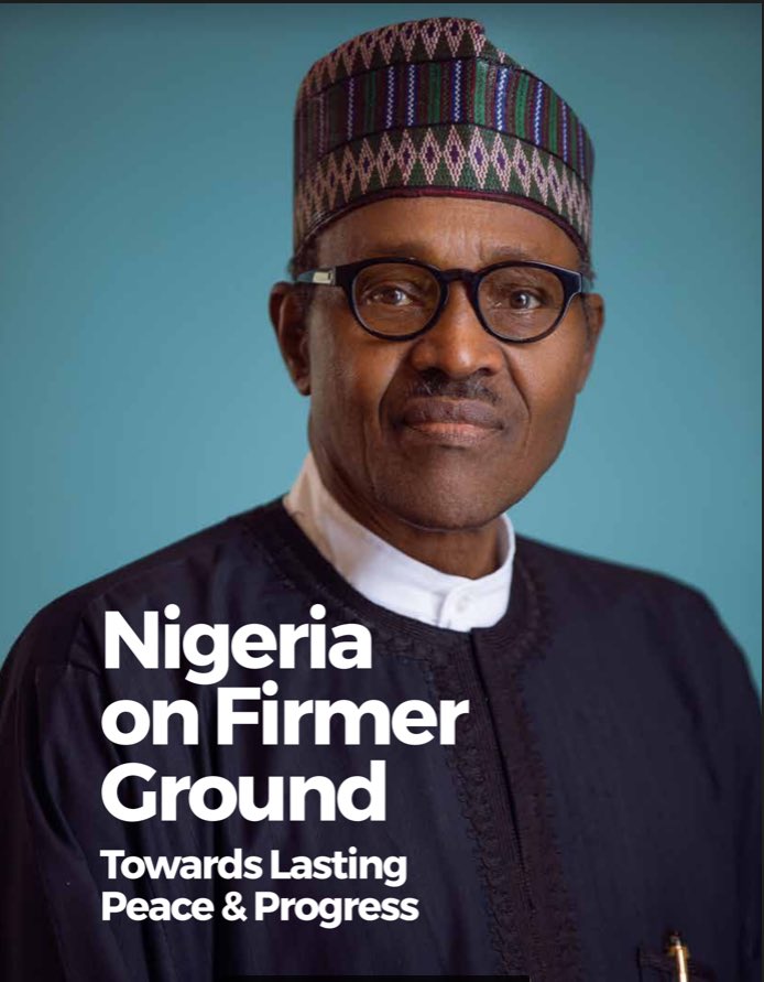 NGRPresident's tweet photo. New Book | NIGERIA ON FIRMER GROUND: Towards Lasting Peace &amp; Progress: https://t.co/FmNWCM2rF9

Launching tomorrow at the State House, Abuja. https://t.co/cUw4ux7ycX