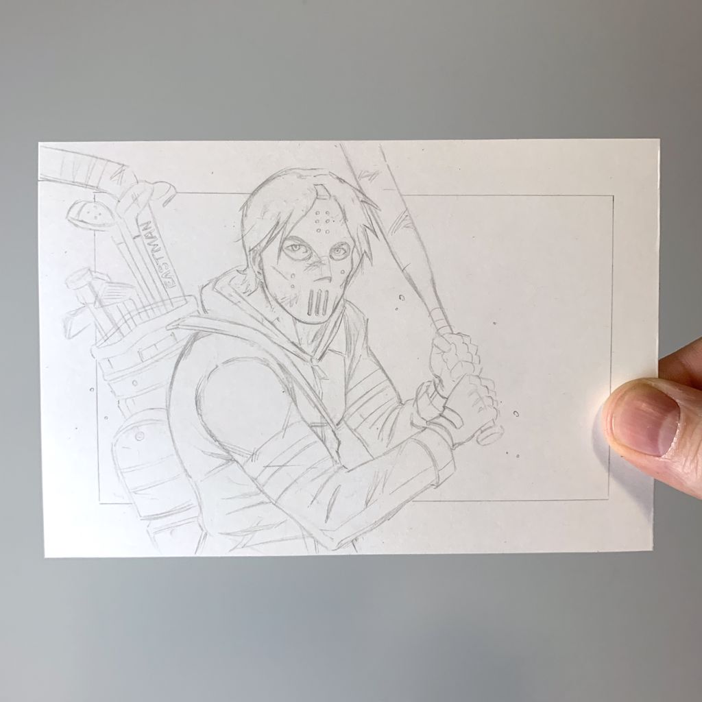 Working on DAY 7 of DAILY DRAW FEBRUARY- CASEY JONES!  🐢🐢🐢🐢 🏌🏻‍♂️
Enter for your chance to win the final original art for this sketch over on my Instagram page! @ericgravelillustration

#TeenageMutantNinjaTurtles #TMNT #CaseyJones #goongalagoongala #idw #DailyDrawFebruary