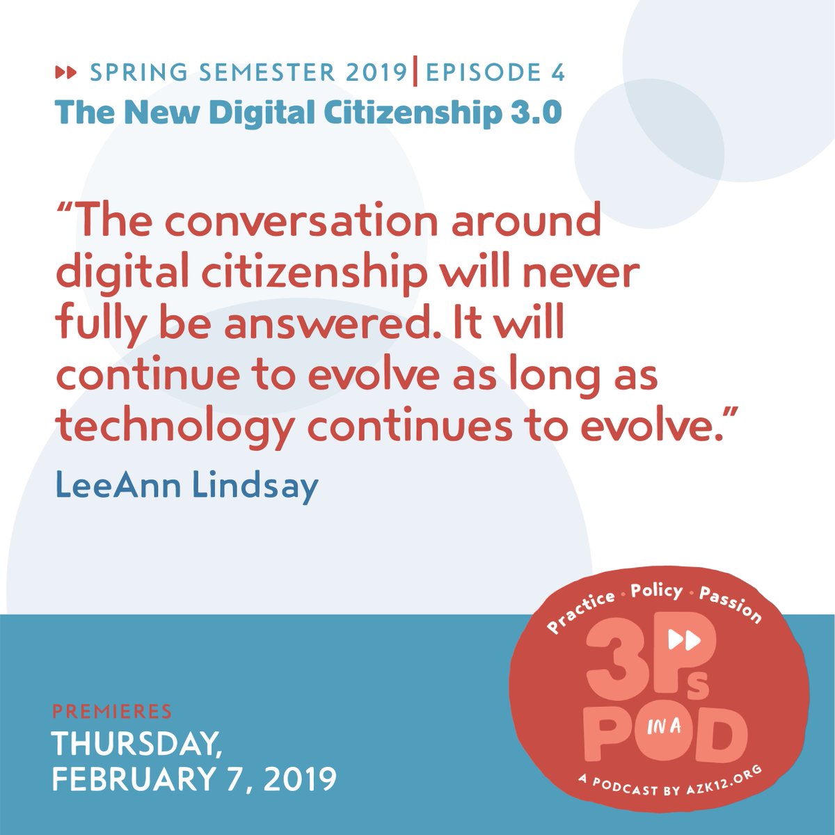 Learn the history of digital citizenship and where it is headed in relationship to student learning and access in this week's episode with LeeAnn Lindsey: bit.ly/3psinapod
#3PsinaPod
