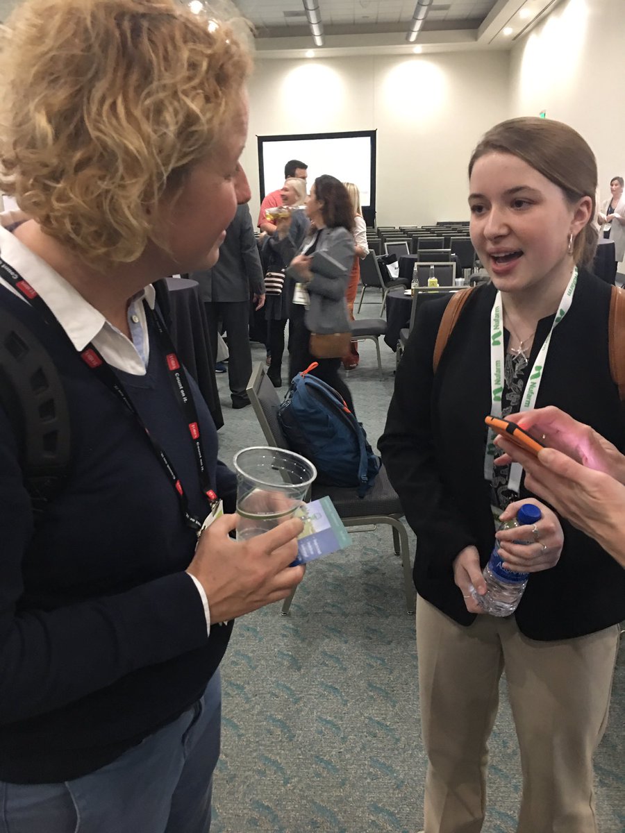 VoixdeDelphine's tweet photo. Ladies and gentlemen, this future #TurfStar is shining bright! Alexis giving a brilliant pitch at the Ladies Leading Turf event last night. @TurfTrainer @GIS_2019 https://t.co/Mp1KNSI3eS