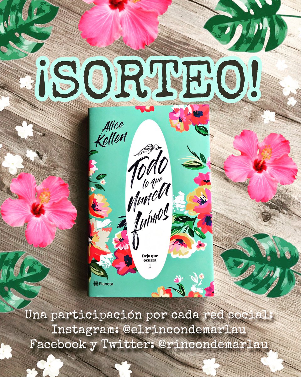 rincondemarlau's tweet photo. ¡SORTEO! Nacional (España)
Libro “Todo lo que nunca fuimos”. 
(Novela romántica 💕)
Requisitos:
1. Seguir a @edit_planeta 
2. Escribir en comentarios “PARTICIPO” ⚠️ y seguir nuestra cuenta. 
3. Hacer RT.
Hasta el 14/02 incluido🍀 
+info en la foto!!
#Sorteo #TodoLoQueNuncaFuimos https://t.co/Z3eGougJtb