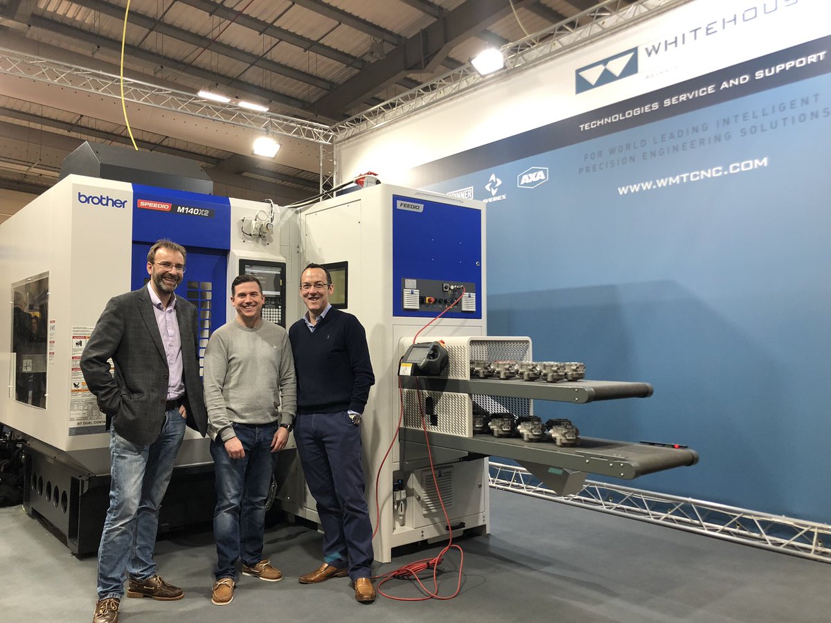 Great to announce the latest addition to the MRT family -Brother #Speedio M140X2 Mill-Turn complete with our 1st robotic loading solution -Brother #Feedio. Exciting meeting today at #SouthManf with our project partners <a href="/wmtcnc/">Whitehouse Machine Tools</a> <a href="/ABBRobotics_UK/">ABB Robotics UK</a> <a href="/the_MTC_org/">The MTC</a> #nothingfaster #UKmfg