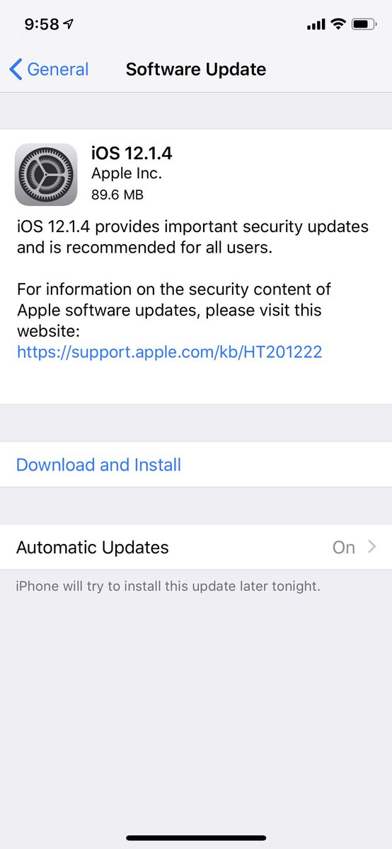 AkilliElma's tweet image. iOS 12.1.4 çıktı! #iOS1214