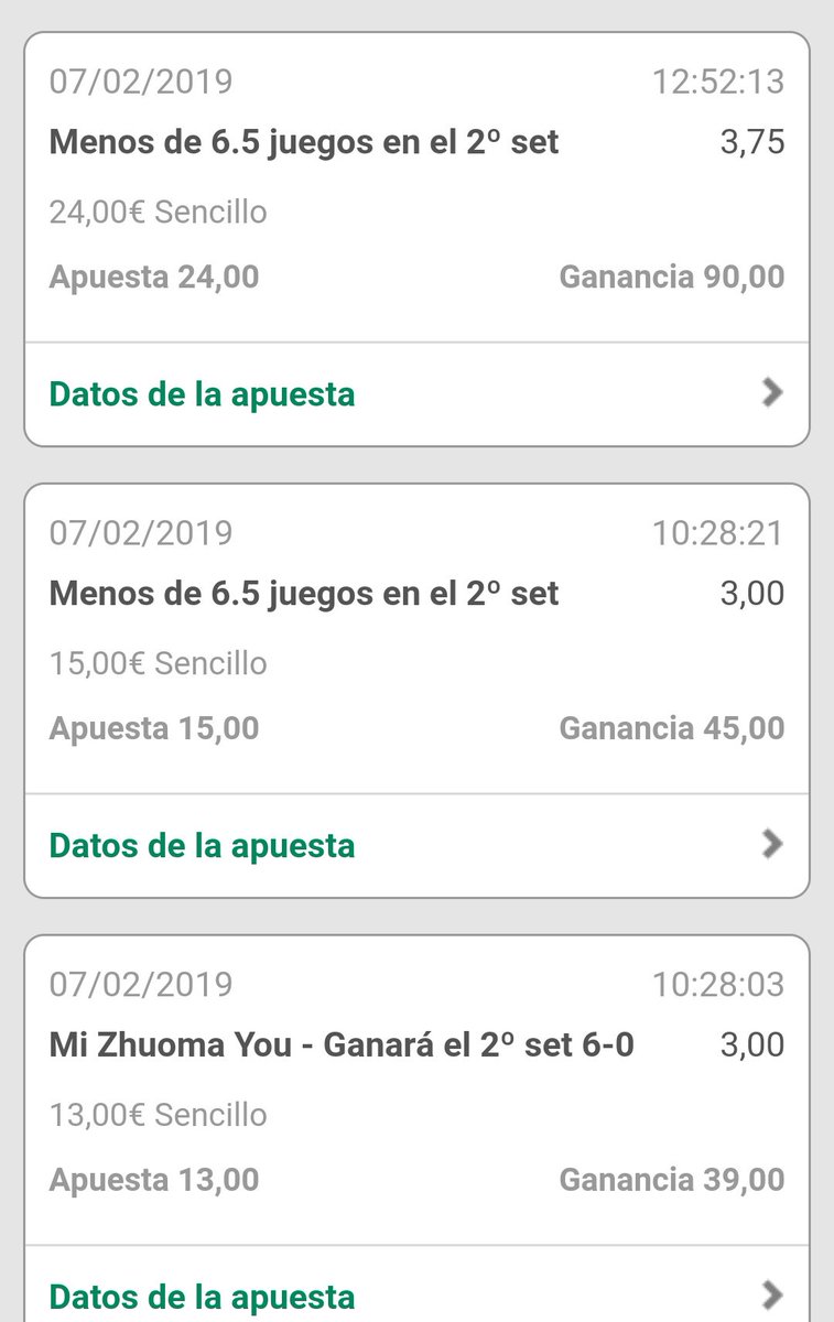 ITF_ReassemBETS's tweet photo. Nada mal las últimas 6 apuestas en Live! En breve volveremos a la actividad por Telegram! https://t.co/UjfcxLzvOh
