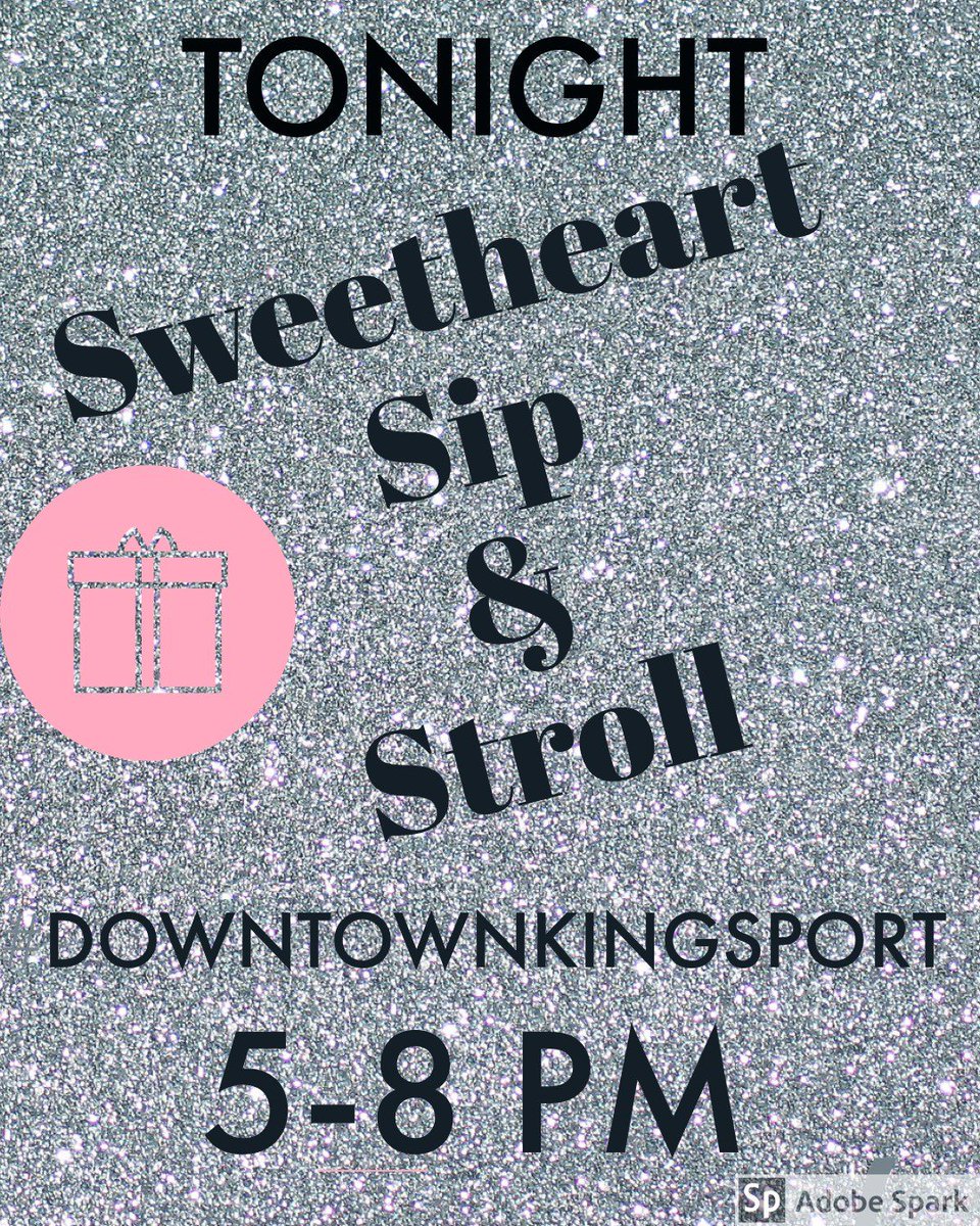 DTKPT's tweet photo. TONIGHT! Don't miss it! The weather is perfect for sipping and strolling your way through all of the great shops and restaurants in Downtown Kingsport! Shops will be open until 8 p.m. and many are offering special deals, live music &amp; refreshments! https://t.co/WklGSs8iPG