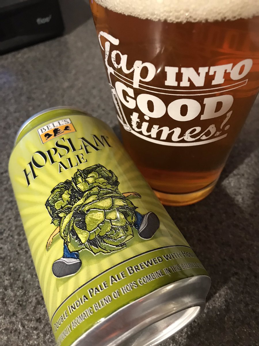 It’s #ThirstyThursday &amp; time for a #HopSlam #DIPA 🍻 <a href="/BellsBrewery/">Bell's Brewery</a> #Juicy 😋🍻#Beeroclock 🍻Rolls On 🙌 Cheers 🍻🍻This hits the spot after a long day for sure !!