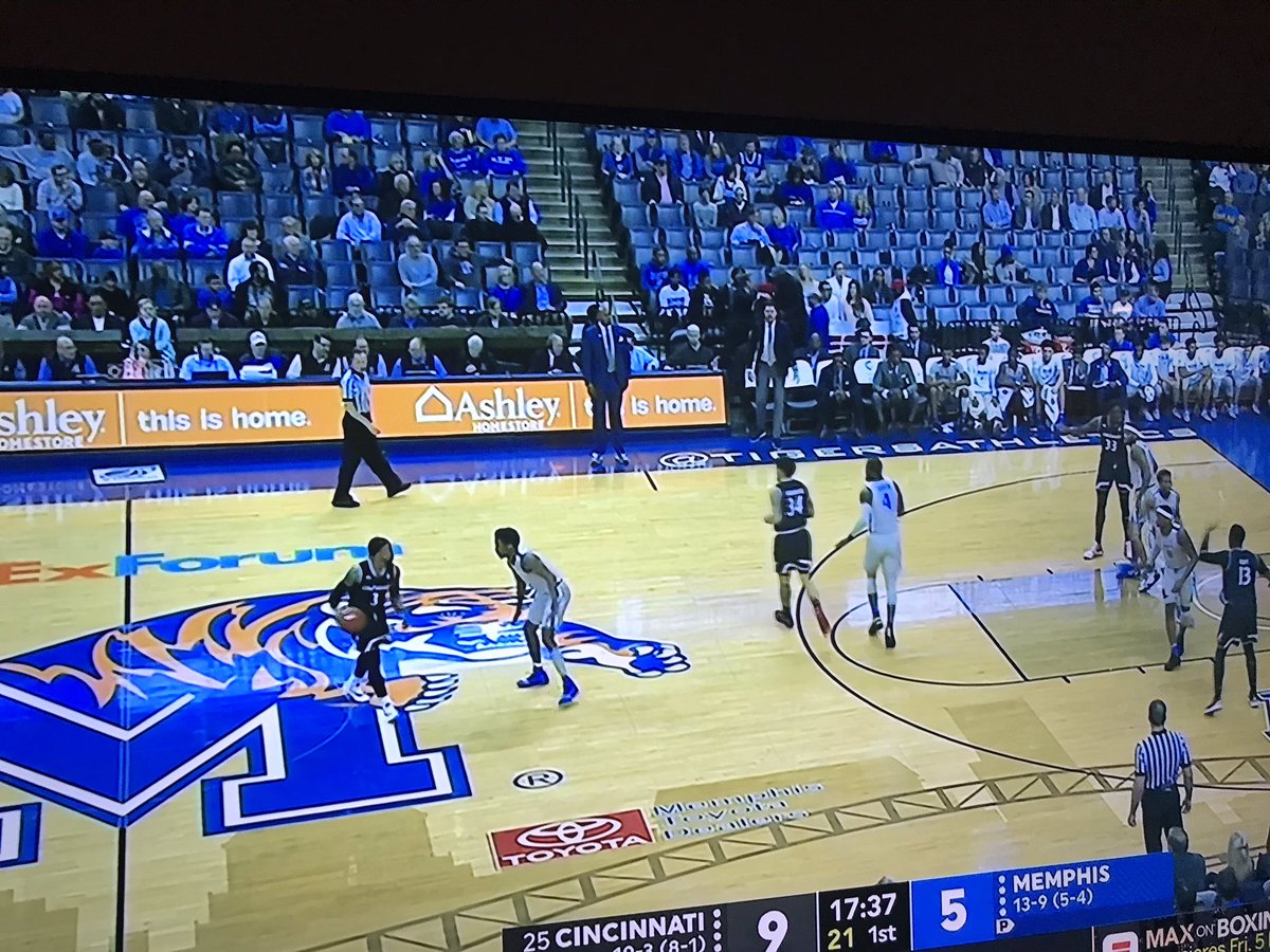 Penny is putting butts in the seats. Dozens and dozens are watching Memphis take on a top 25 team.